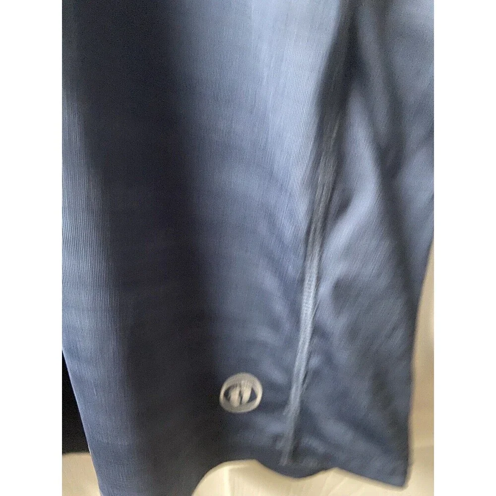 Hang Ten Swim Shirt Mens Med Blue Gray Long Sleeve Pocket Active UPF 50+ Surfing